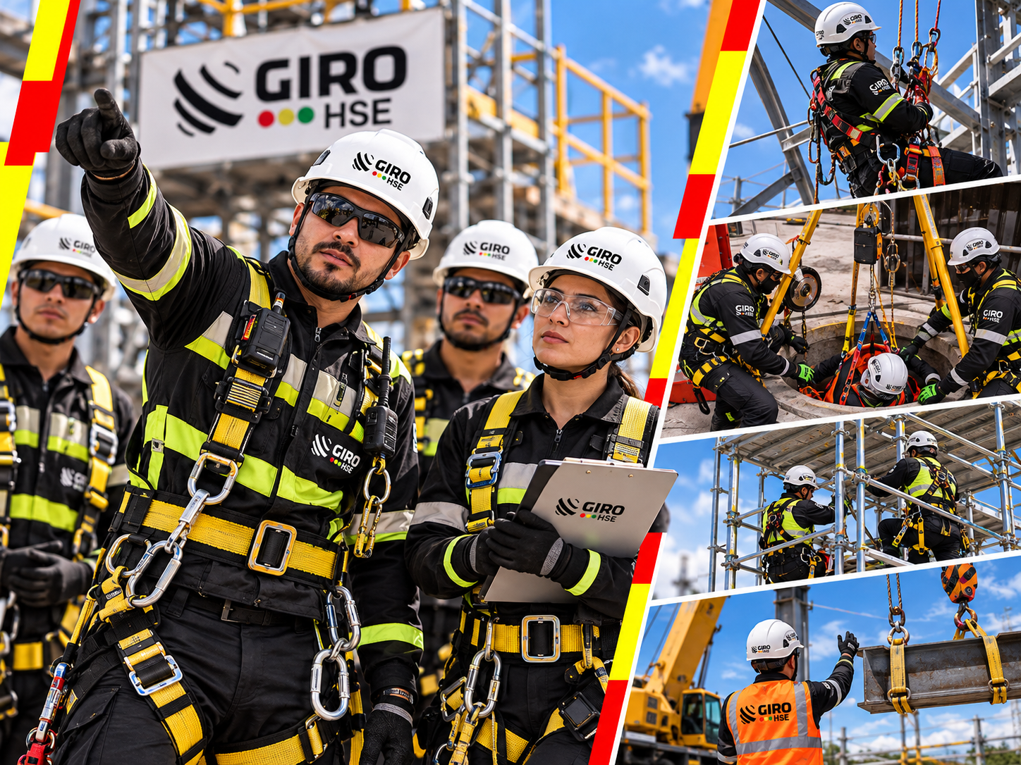 Personal especializado de GIRO HSE en actividades de seguridad y salud laboral